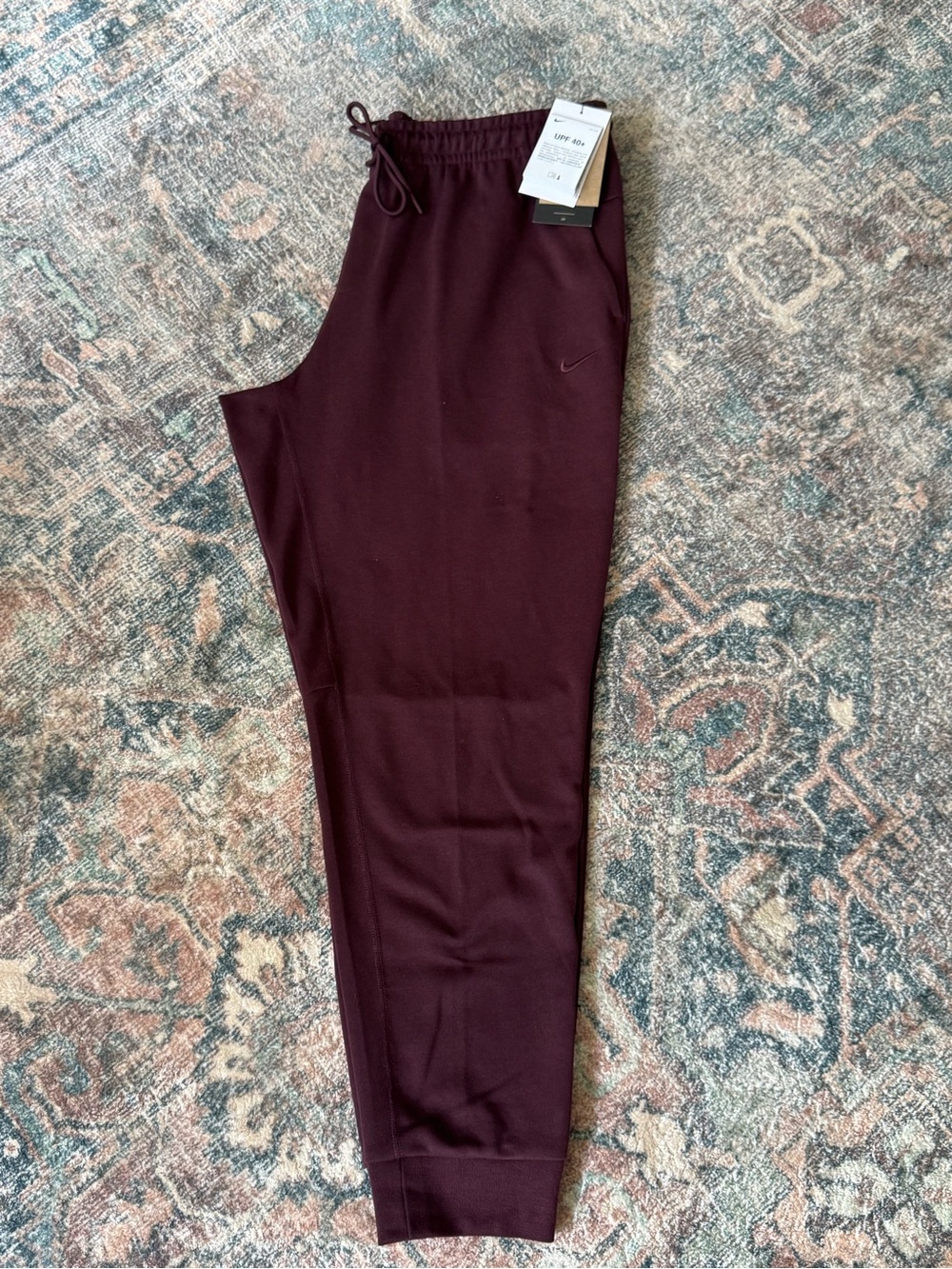 Nike Men's Dri Fit Maroon Jogger Pants